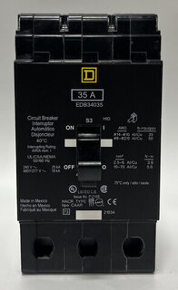 SQ D - EDB34035 - 35A 480V 3P Breaker Product Image